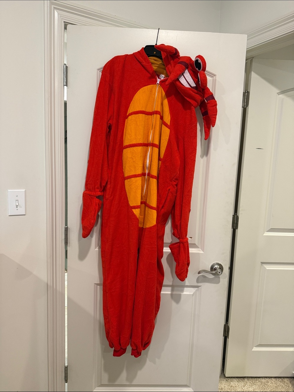 Red Lobster/crab adult Costume Onesie - Unbranded